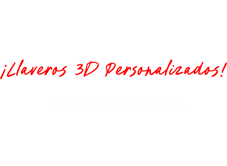 Llaveros 3D Personalizados